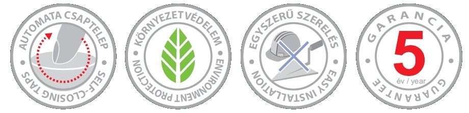 Mofém M-Press Automata Nyomógombos Vizelde Öblítő Szelep 166-0009-00